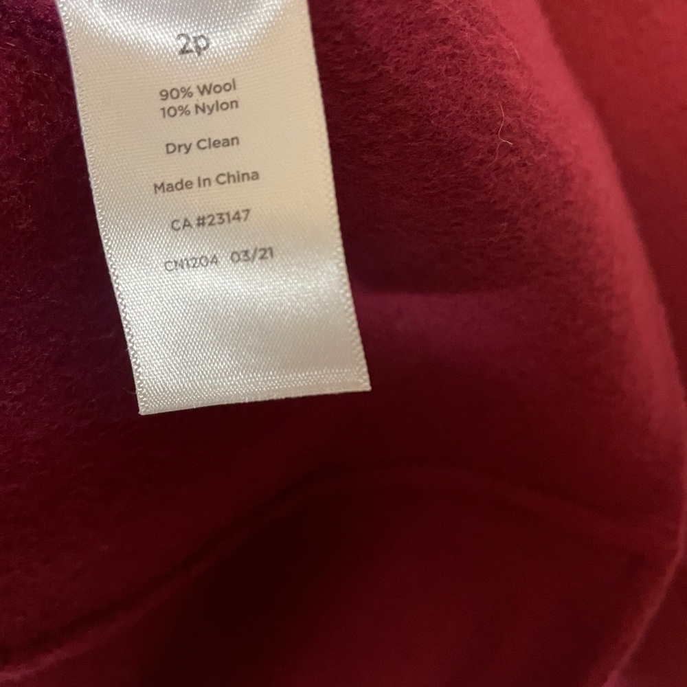 Talbot's Double Face Wing Collar Jacket Wool 2p C… - image 5